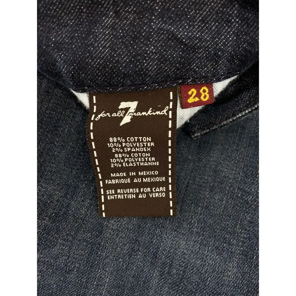 Seven For All Mankind Jeans , A Monogram‎ Jeweled Pocket, Bootcut, size 28